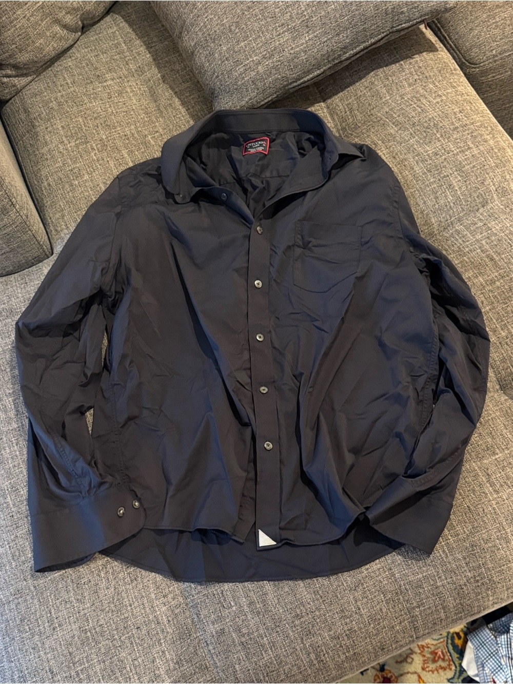 UNTUCKit Men's Black Lightweight Button Down Shirt- Large
